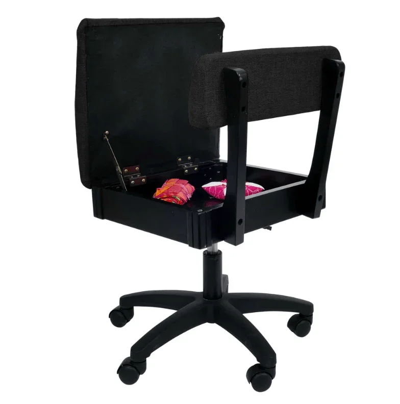 Arrow Hydraulic Sewing Chair Baroness Black (H8170) - Image 3