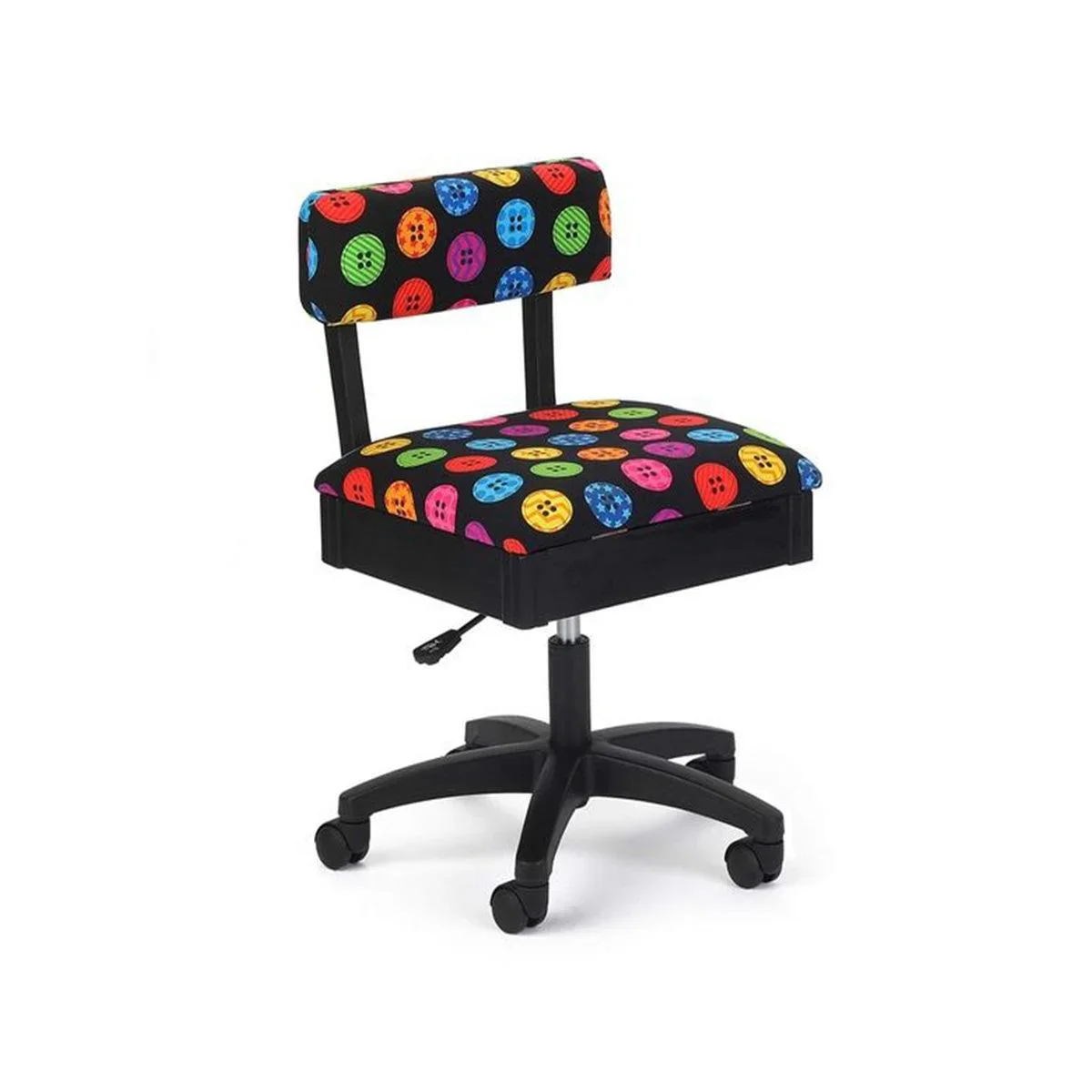 Arrow Hydraulic Sewing Chair Bright Buttons (H8013) - Image 4