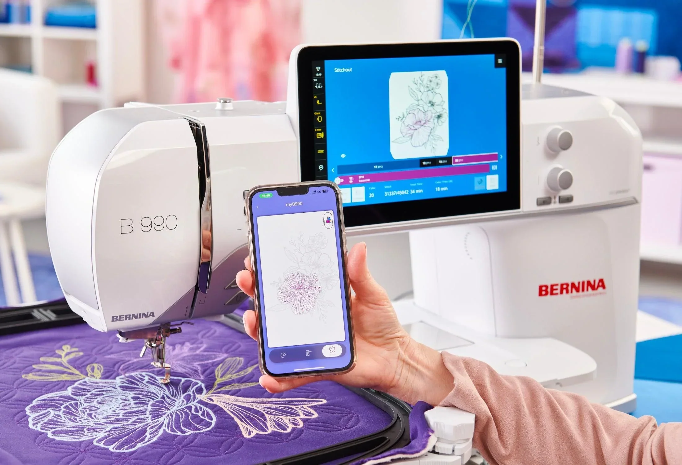 BERNINA 990 Sewing, Quilting, and Embroidery Machine - Image 5