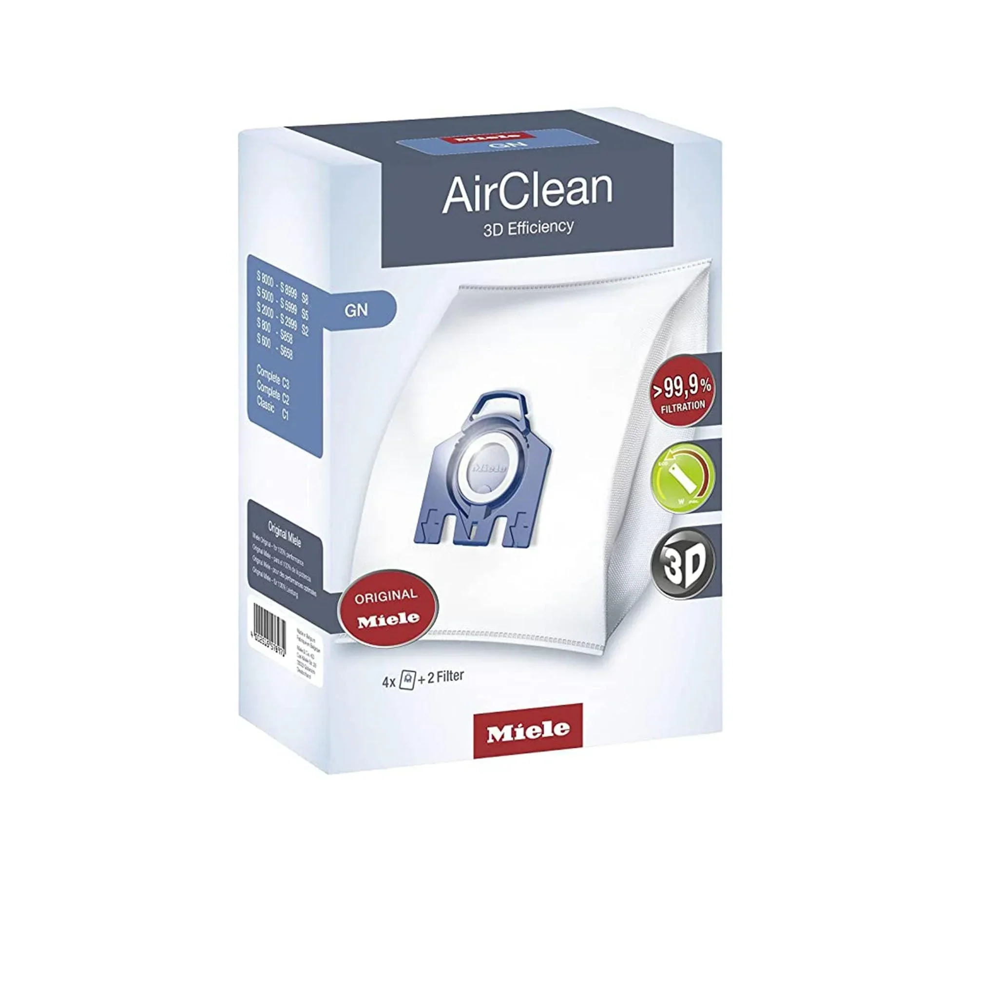 Miele AirClean 3D Efficiency Vacuum FilterBags (Type GN) - Image 4