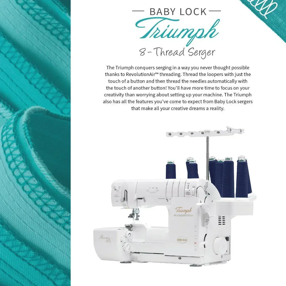 Baby Lock Triumph Serger - Image 4